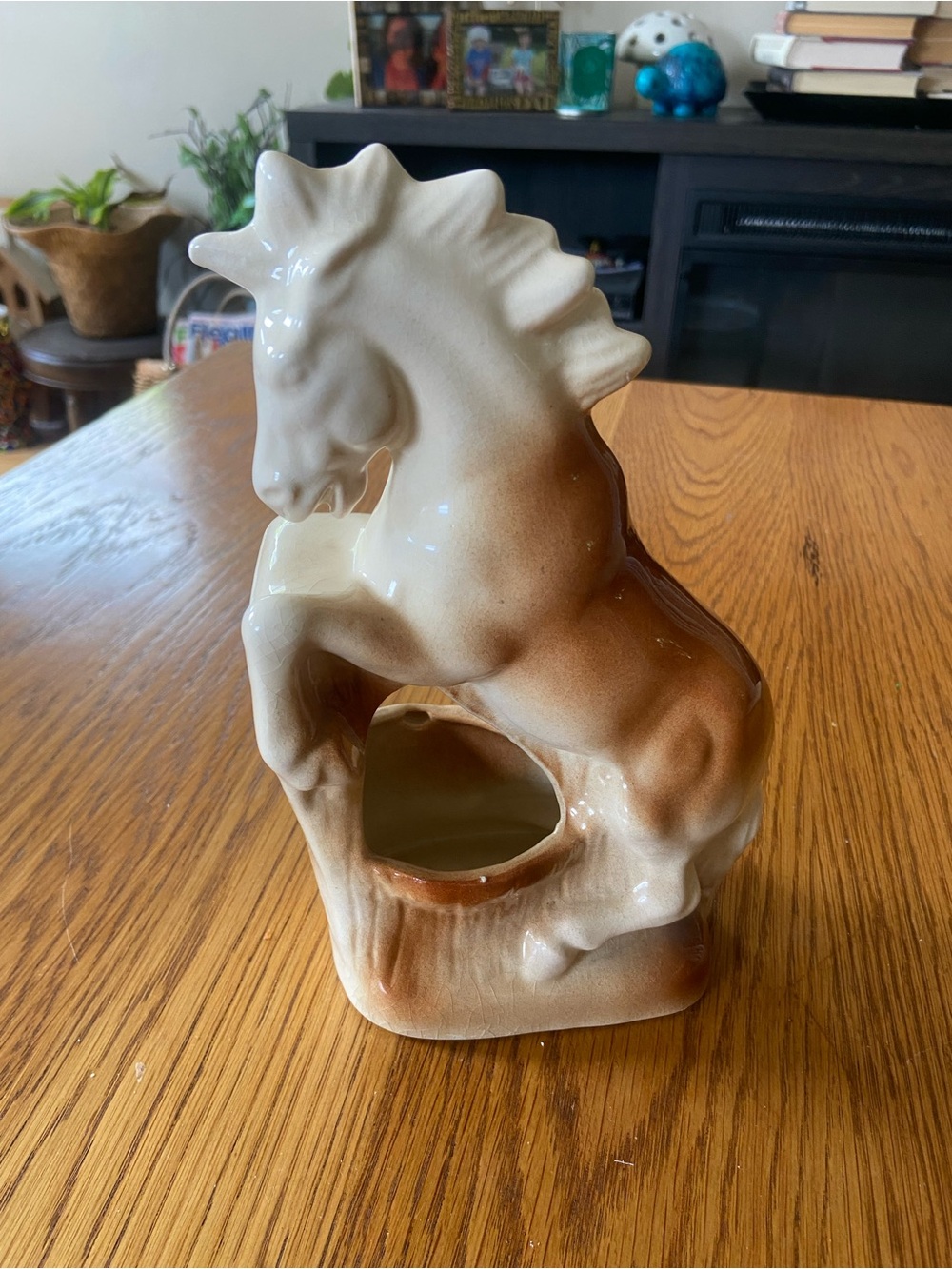 Vintage MCM Ceramic Horse Figurine/Planter